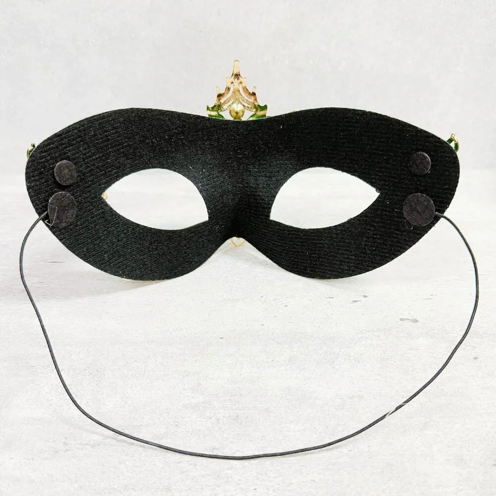 Green masquerade mask, cosplay mask, Halloween mask, Venetian mask, Prom mask